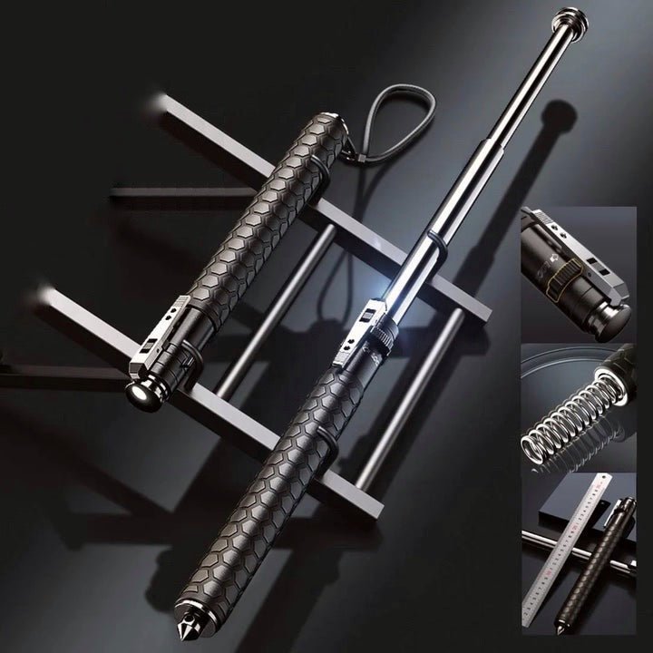 Automatic Self-Defense Walking Stick with Fast-Deploy Mechanism – Ergonomic Anti-Slip Handle
