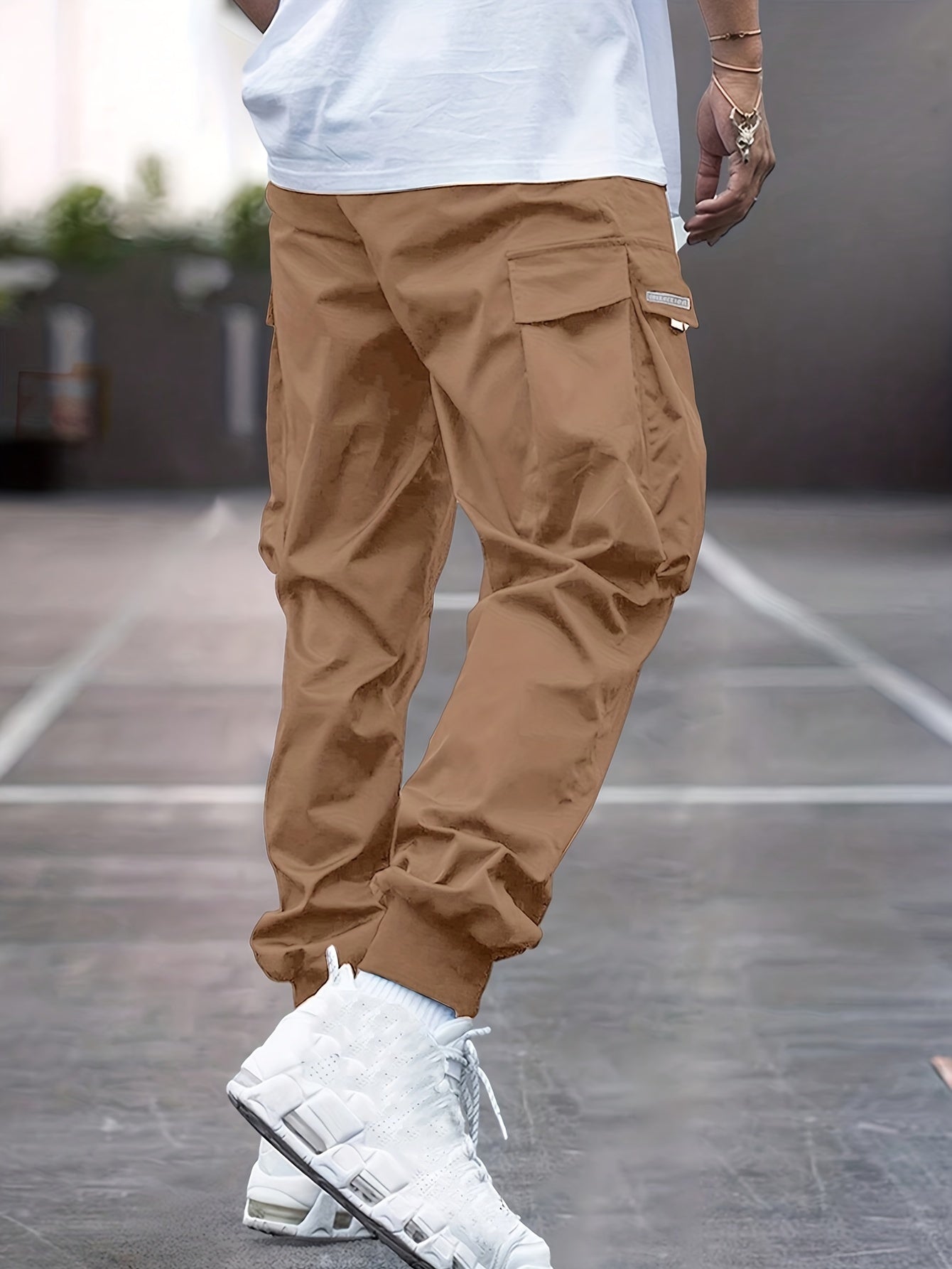 Men's Cargo Trousers - Cotton Blend