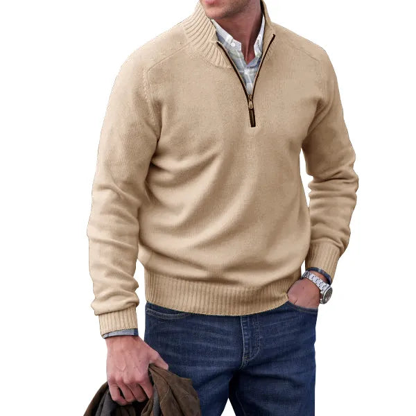 Raban | Classic Black Cashmere Pullover Sweater for Men