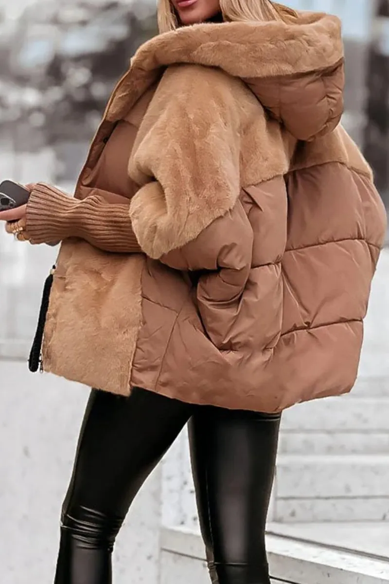 Women's Hooded Elegant Puffer Jacket