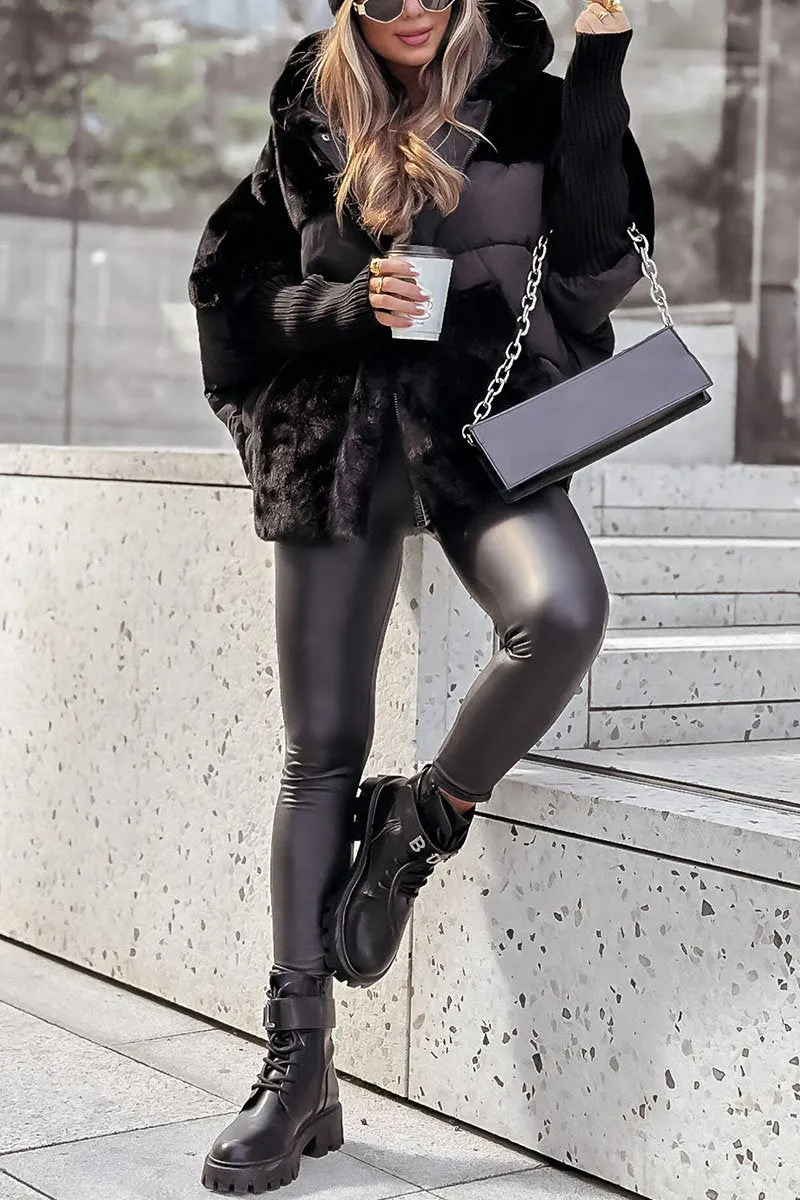 Women's Hooded Elegant Puffer Jacket