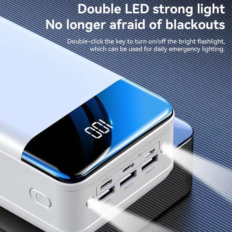 100,000mAh Ultra-High Capacity Power Bank with Super Fast Charging – Portable Charger for Phones, Tablets, and Laptops