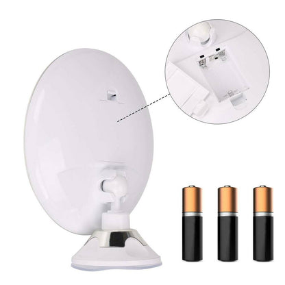 10x Magnifying LED Vanity Mirror 360° Rotation with Lights