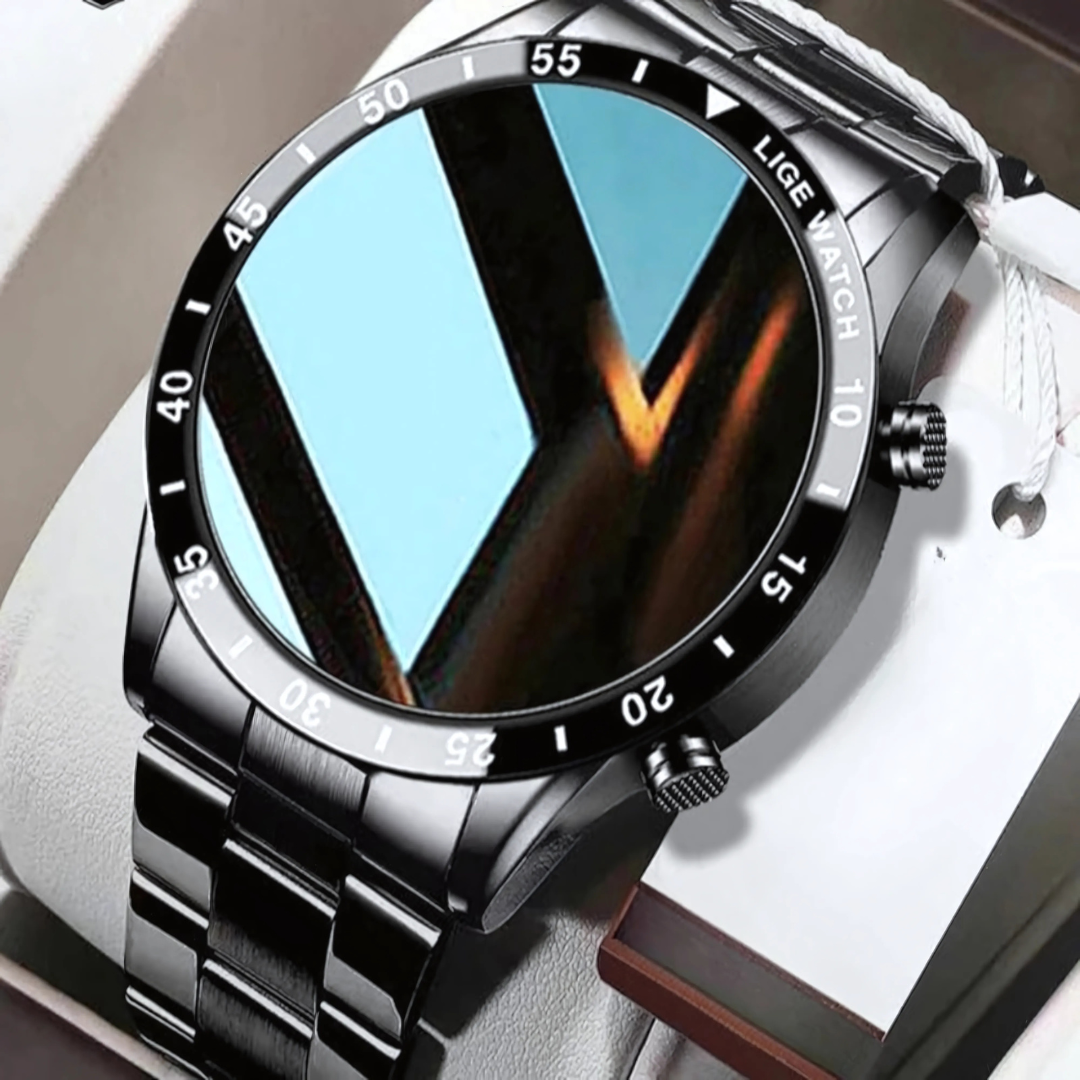AureaSteel | 4G Smartwatch with AMOLED Display and Multi-Function GPS Features
