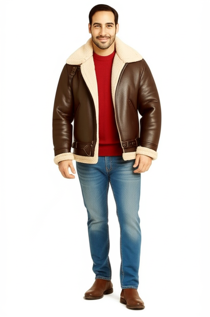 Aurelian | Luxe Shearling Aviator with Vintage Edge