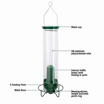 Bird Feeder | Squirrel-Proof Hanging Seed Feeder Outdoor