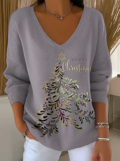 CozyKnit | Women's Christmas Sweater with High Collar – Soft Knit Fabric for Ultimate Warmth