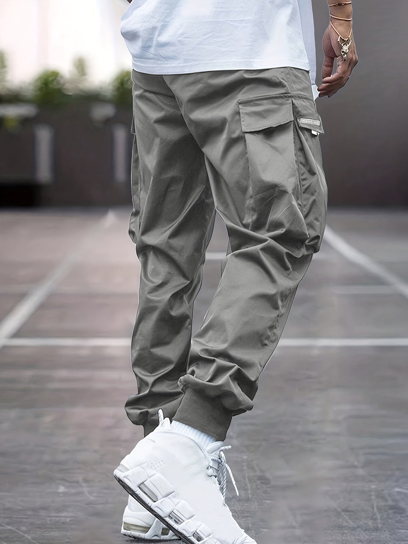 Men's Cargo Trousers - Cotton Blend