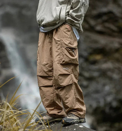 Men's Cargo Trousers - with Elasticated Waist