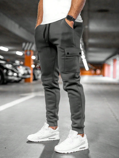 Men's Cargo Trousers - Stretch Fabric