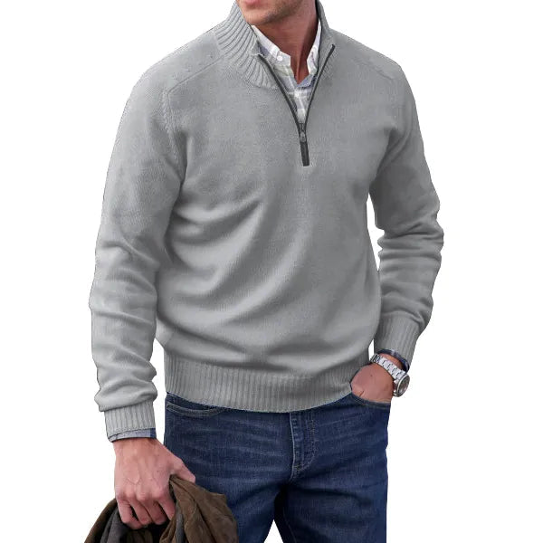 Raban | Classic Black Cashmere Pullover Sweater for Men