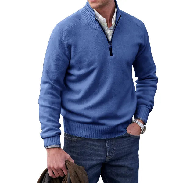 Raban | Classic Black Cashmere Pullover Sweater for Men
