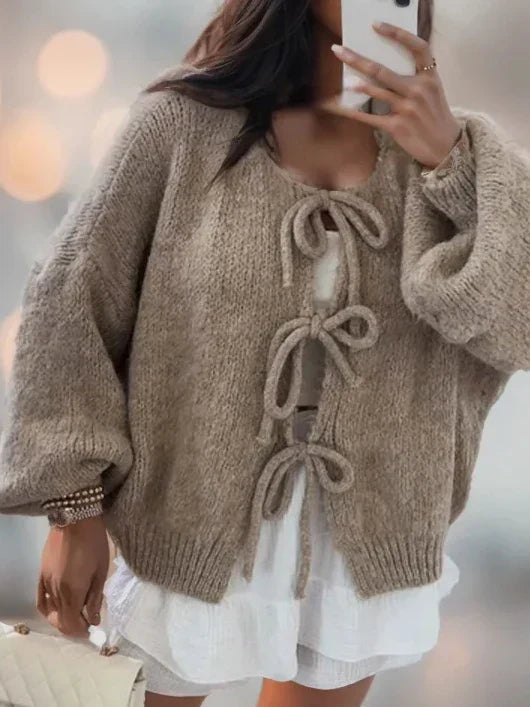 Women's Long Knitted Cardigan