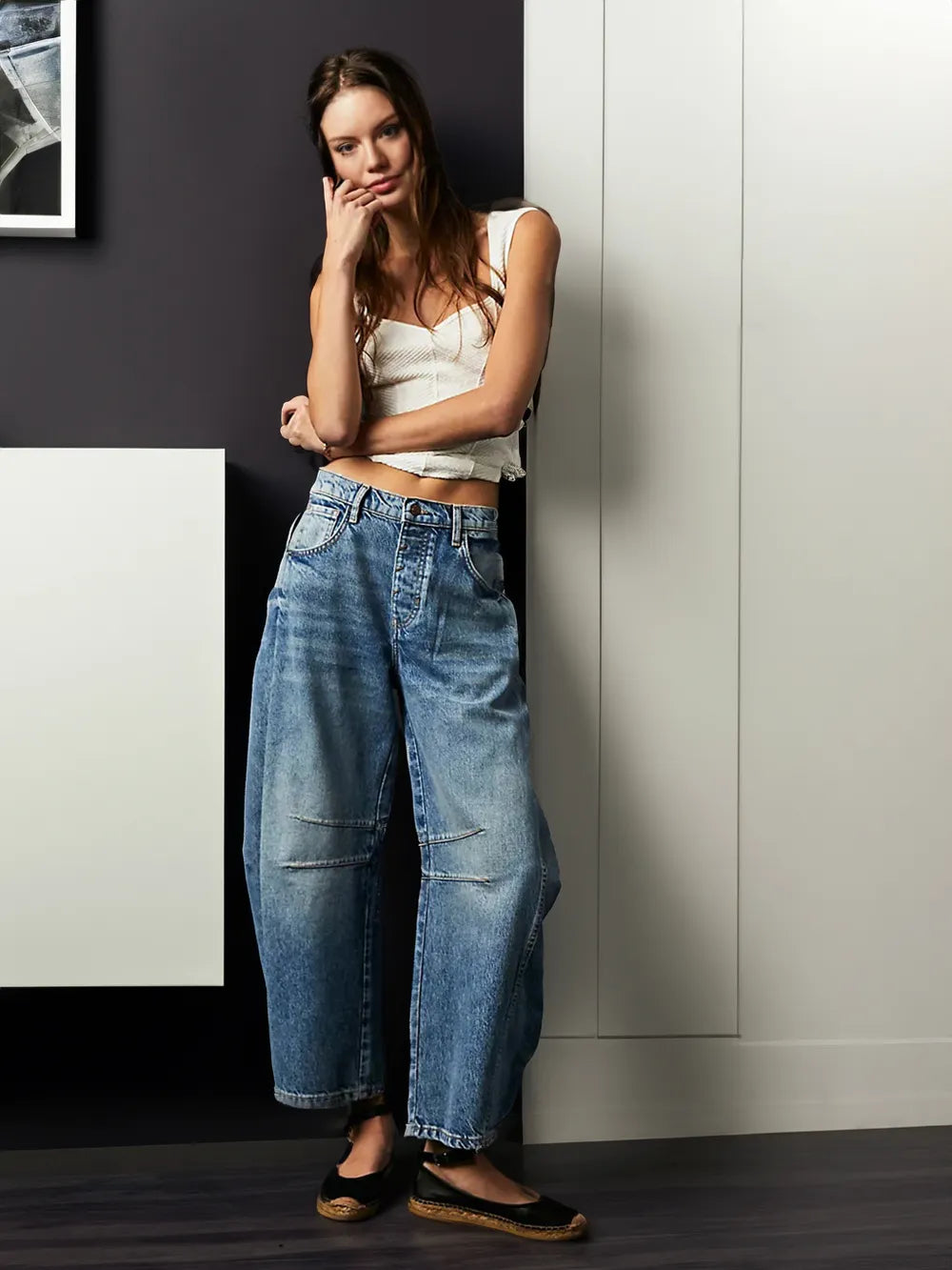 Women's Wide Leg Denim Jeans